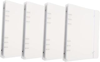 MAGICLULU Fichário Pasta 12Pçs Capa Protetora A5 Pasta De Arquivo Bloco De Notas Pasta De Couro Bloco De Notas Fichário Transparente Capa De Fichário A5 Capa Protetora De Scrapbook Fichário