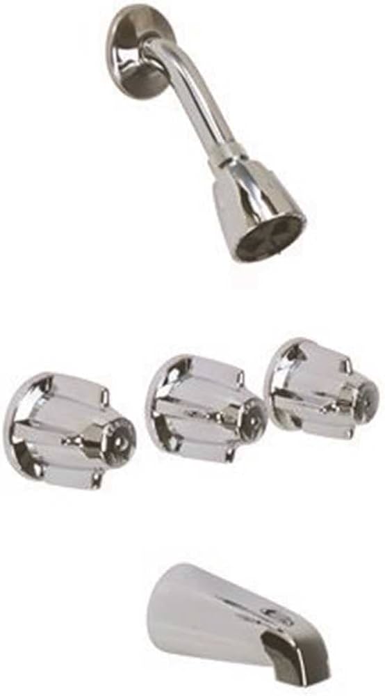 Central Brass Three Handle Tub & Shower Set Chrome 0868-Z - Amazon.com