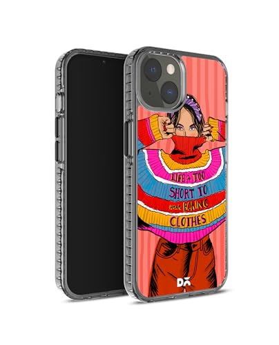 Image of DailyObjects Case for iPhone 15 Compatible with Mag-Safe Wireless Charging, Stride 2.0 Colourblock Jumper Slim Shockproof Back Cover with Inner Magnetic Ring