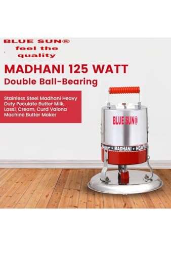 Image of BLUE SUN Valona Machine /Blender MADHANI for Making Butter Milk, Lassi, Cream, Curd- Large - Multicolor (Valona Machine)||BLUE-0-SUN||
