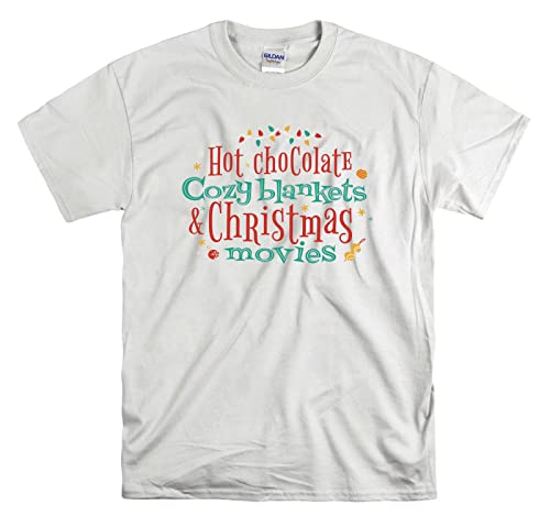 T-shirt officiel du film de Noël Hot Chocolate blanc S pour vos soirées cocooning