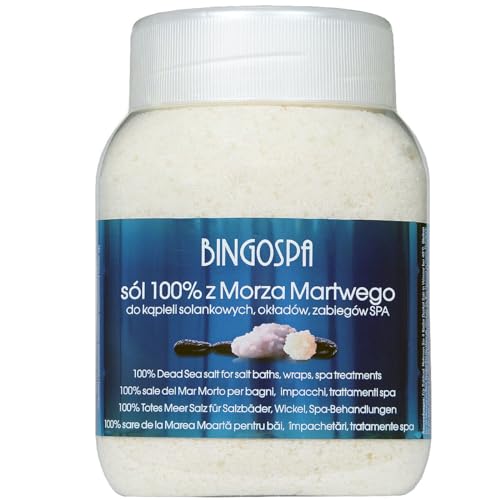 BingoSpa dead sea 100% sal de baño del Mar Muerto para tratamientos de baño, hidromasaje y spa 1250 g