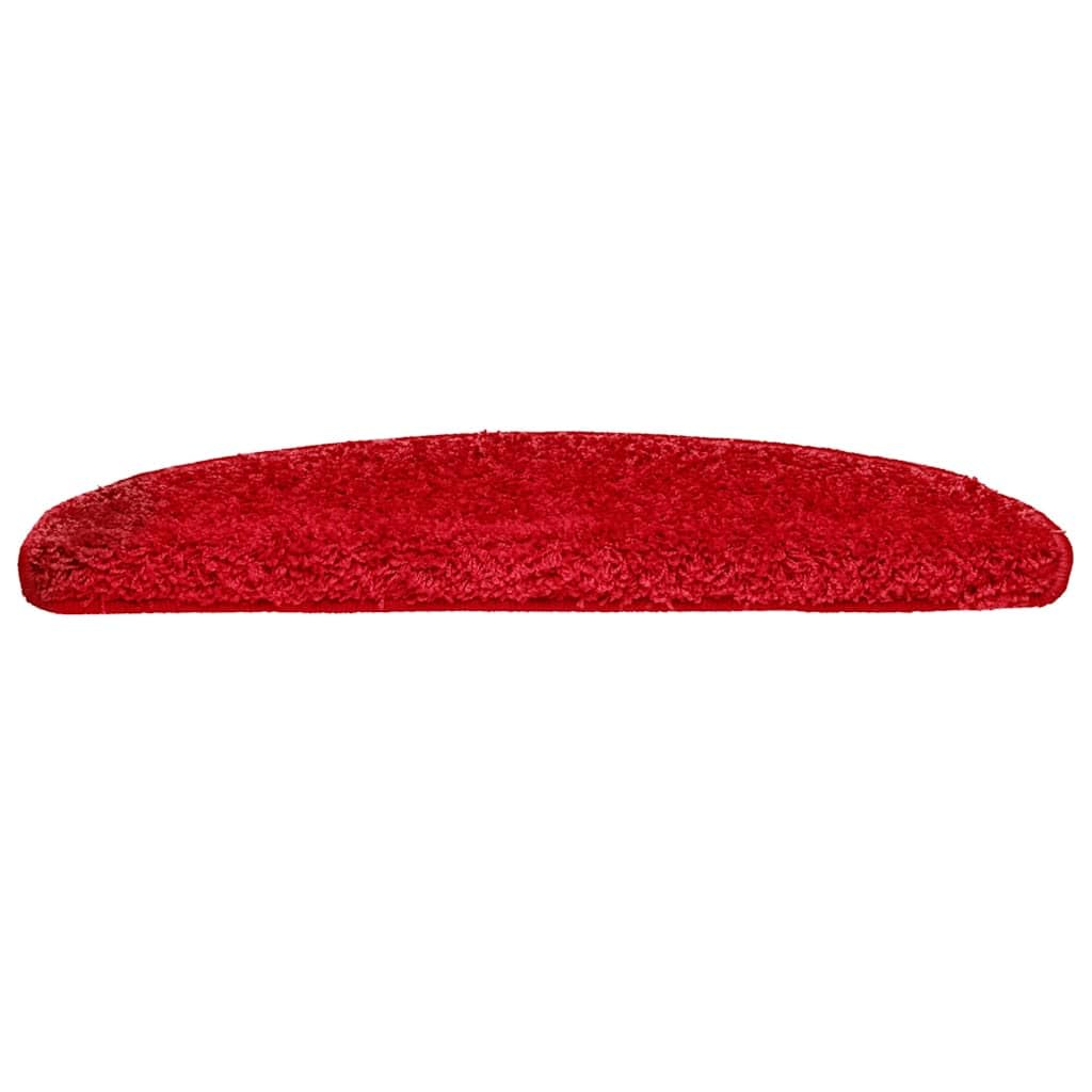 Mata schodowa 10 sztuk 65 x 21 x 4 cm czerwona