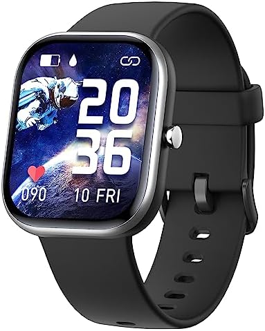 Kids Smart Watch for Girls,IP68 Waterproof Kids Fitness Tracker Watch with 1.5 Inch DIY Face,Heart Rate Sleep Monitor,19 Sport Modes,Calories Counter,Alarm Clock,Great Gifts for Children 6+ (Black)
