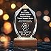 Personalized Crystal Trophy Award with Wood Base - Customized Engraved Text and Logo on Glass Plaque - Appreciation Gift for Employees,Coworker,Boss,Retirement Recognition,Thanks Gifts (Appreciation)