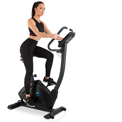 CAPITAL SPORTS Evo Track   Bicicleta estatica, Bici Fitness estatica, Modos de Entrenamiento, Bluetooth, 32 Niveles, Aplicación, Volante inercia 15kg, Soporte Tablet, Pulsómetro, Negro
