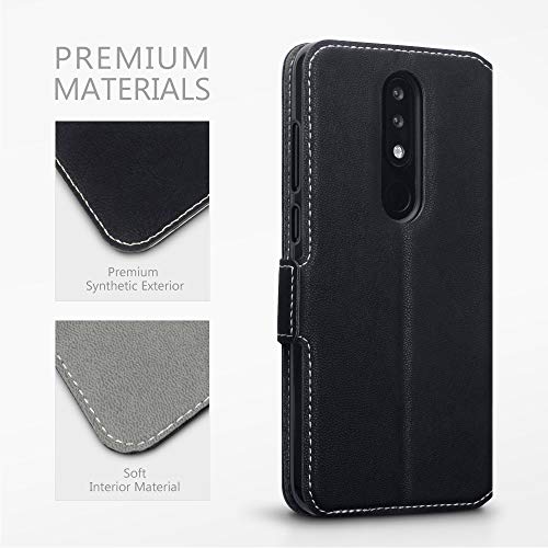 TERRAPIN Custodia Nokia 5.1 Plus, Cover di Pelle