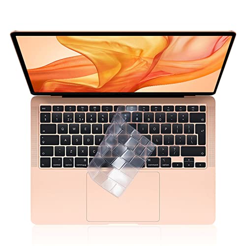 EooCoo Pokrywa Klawiatury Kompatybilna dla MacBook Air 13",TPU Clear