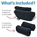 Universal Crutch Underarm Pad and Hand Grip Covers - Luxurious Soft Fleece with Sculpted Memory Foam Cores (Classic Black)