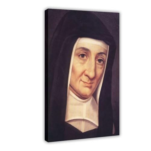 Impression sur toile Saint Louise de Marillac avec cadre à suspendre de 40,6 x 61 cm