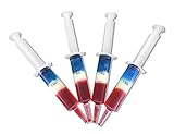 Jello Shot Syringes - Extra Large 2.5 oz Plastic Syringe with cap - 25 pack - Premium Quality, Durable Reusable Dishwasher Safe, No Leak with Gelatin Pudding or Liquid, Nursing Graduation Nurse Party