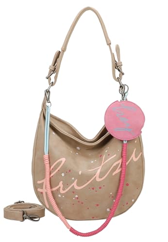 Sac bandouliere Fritzi Hobo Sprinkle style vintage couleur taupe