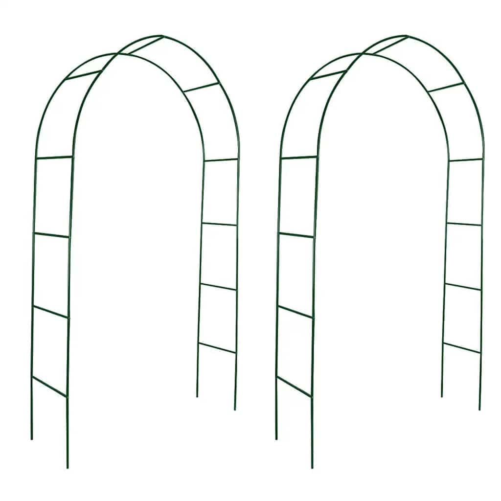vidaXL Garden Arch 2 pcs Climbing Plants
