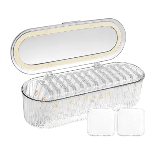 Rangement bijoux transparent pour coiffeuse et valise avec mini boîtes scellées pour week-end et voyage - 2