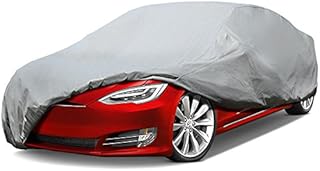 Leader Accessories Platinum Guard Gray 7 Layer Universal Sedan Cover with Cotton Outdoor Indoor Use (Cars up to 19'0