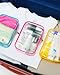 CALYGO Packing Cubes 1 Quart Size Travel Bag TSA Approved Toiletry Bag Clear Small Purse Pouch International Long Flight Must Haves for Toiletries Makeup Liquids Airplane Europe Vacation Essentials