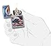 Zippo Mazzi Bald Eagle with Flag Pocket Lighter, Street Chrome, One Size