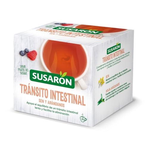 Susarón | Infusión Tránsito Intestinal Sen y Arándanos | Sabor Frutos del Bosque | Caja 10 bolsitas