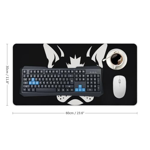 Desk Pad Protector 60x30 cm French Bulldog Blanco miniatura 2