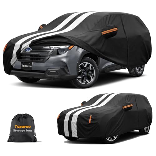 Multi-Layer Car Cover Custom Fit for Subaru Forester (2007-2026), 100% Waterproof All Weather for Automobiles, Gift with Towel, Heavy Duty Car Covers for Rain Sun UV Protection with Door Zipper. by Tozaroa - Used condition - US$64.56