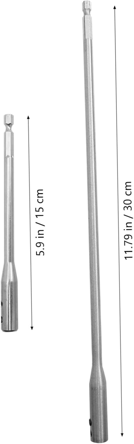 Mikikit Practical Drill Bit Expander Rod and Wrench Drill Bit Extension Set for