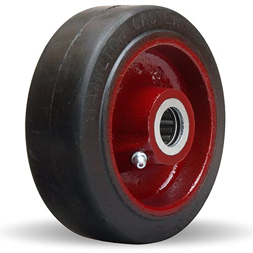 Hamilton (R-MS-5R) 5" Mold-On Rubber Wheel Medium Duty Rigid Caster