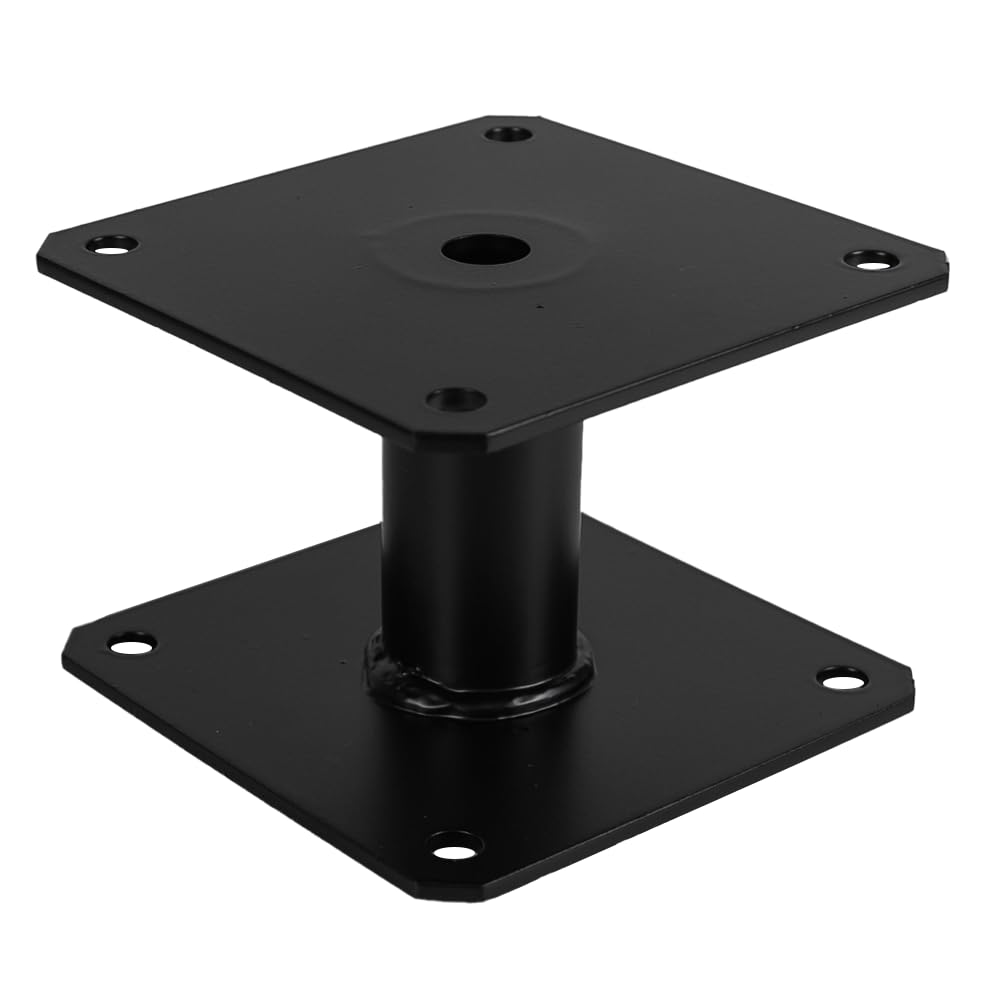 Heavy Duty Black Powder Coated Elevator Bolt Down Pergola Post Support | Pergola Base | Pergola Foot (100mm)