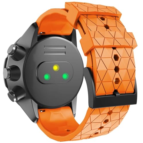 IOTUP Para Suunto 9 Spartan/Suunto 9 Titanium Band, Correa de repuesto de silicona suave para Suunto 9 GPS/Suunto Spartan Sport Muñeca HR/Suunto 9 Titanium, One Size, Ágata