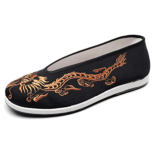 Chinese Slip Ons Shoes Traditional Old Beijing Shoes Kung Fu Tai Chi Cloth Shoes Unisex