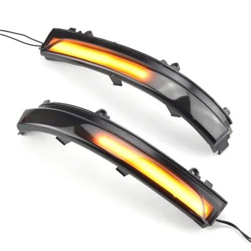�h�A�~���[ �����E�B���J�[ 2Pc LED �̓��I��]�M�������v �W�F�b�^6 GLI�p �p�T�[�gB7�p �V���b�R�p EOS�p �t�X�J�p �~���[�E�C���J�[ �V�[�P���e�B�A(Black 1Pair)
