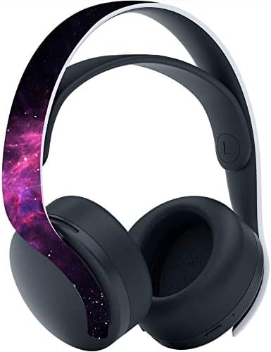 PlayVital for ps5 Skin - Disc Edition Full Set Vinyl Decal Sticker, Cover Skin Accessories for ps5 Controller & Charging Station & Headset & Media Remote - Purple Nebula - 5