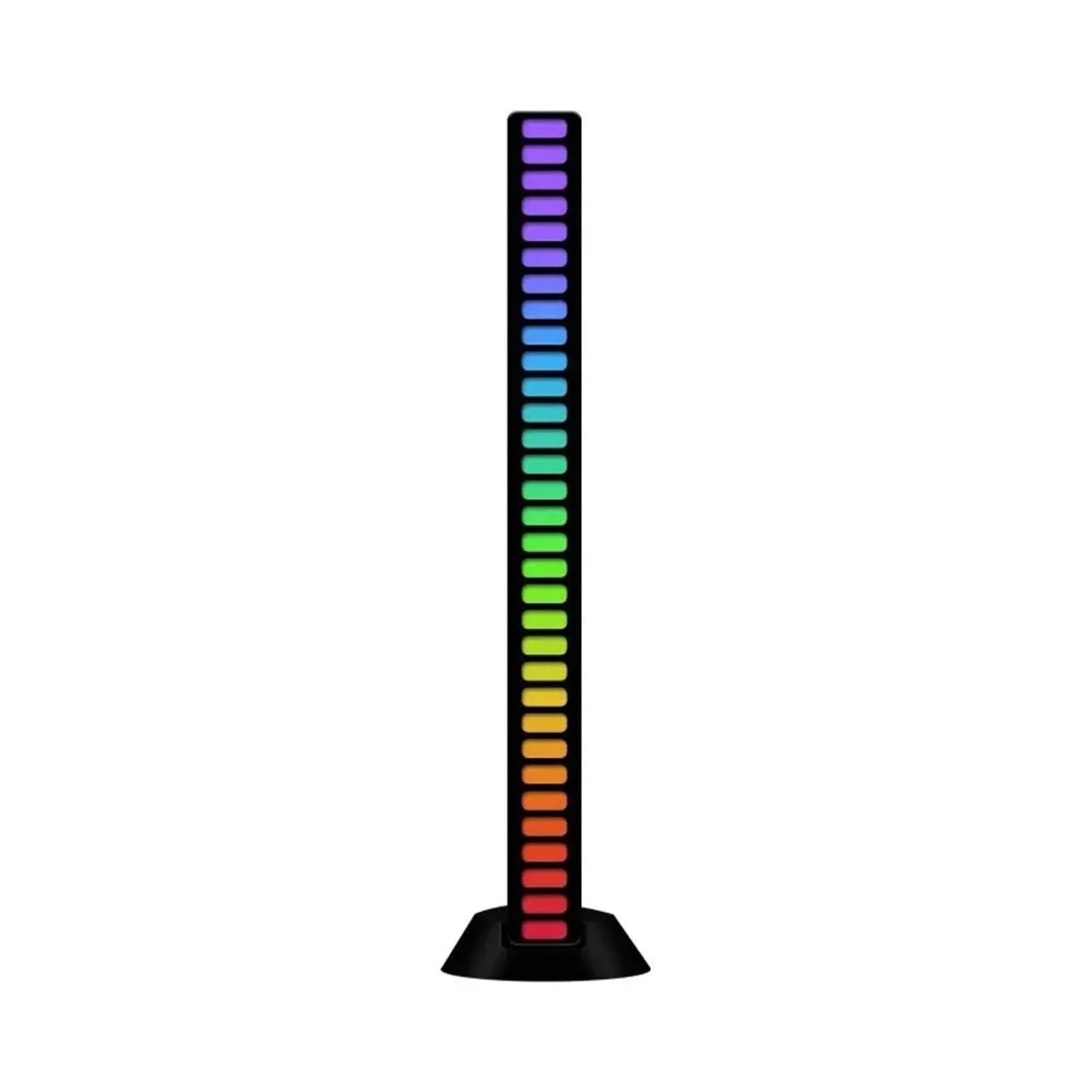 wenwendianzi Intelligent RGB Symphony Sound Control LED Light Music Rhythm Ambient Pickup Lamp App Control For Compute Gaming Desktop Decor(16Plug in payment)