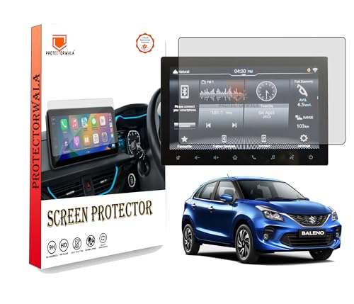 Image of Compatible For MARUTI SUZUKI BALENO ALPHA 9 Inch Infotainment System Touch Screen Guard Protector Accessories (Clear, 9 inch)
