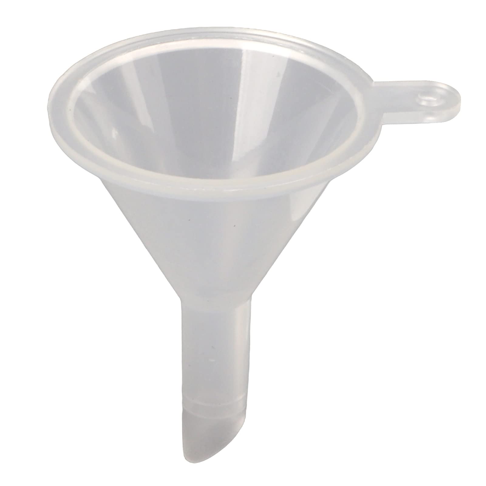 Tomotato 2Pcs Mini Clear Funnel, Portable, Transparent, for Lab Bottle, Perfumes, Liquid, Spices