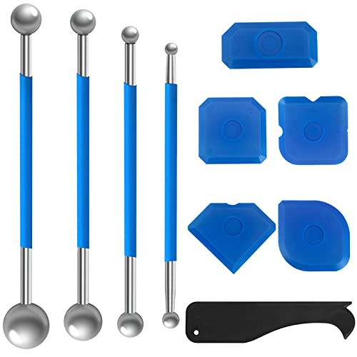 Yosawo 12 Stück Silikon Fugenglätter Set - Professionelle Fugenwerkzeuge