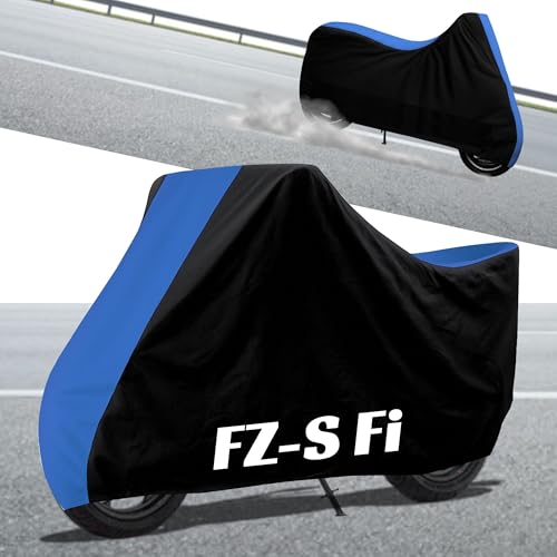 Image of Stylish Water Resistant Bike Body Cover Compatible with FZ-S Fi & All Models | UV Protection, Dustproof, Heat Resistant, Two Wheeler | New All Weather Protection, Dust & Rain