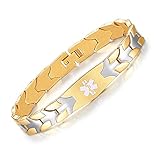 Fashion Flying Fish Stainless Steel Gold Tone Medical Alert id Bracelets with Free Engraving(7.5)