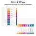 Avery Subdividing 8 Tab Dividers for 3 Ring Binders, Customizable Table of Contents, Multicolor Tabs (13155)