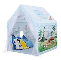 Dinosaur Kids Play Tent,Large Playhouse for Boys Indoor Outdoor,Kids Tent with Windows,Gift for Toddler Children