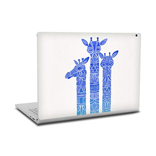 Autocollant vinyle Microsoft Surface Book 2 bleu girafe skin