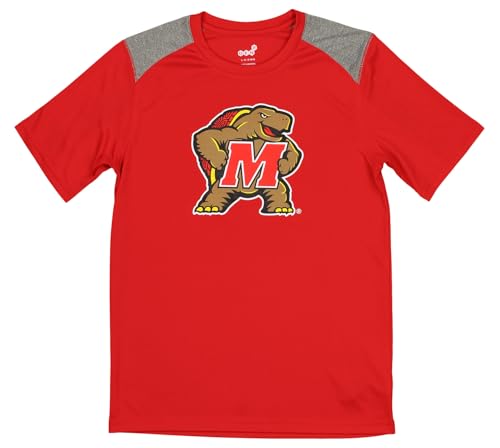 Outerstuff NCAA Maryland Terrapins Boys Youth (8-18) Eclipse Performance Short Sleeve T-Shirt, Medium