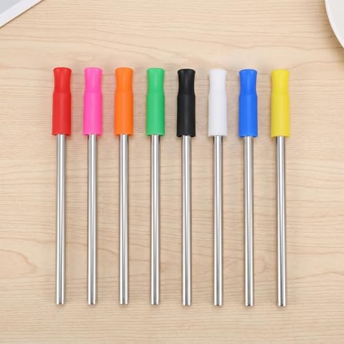 16 puntas de silicona reutilizables para pitillos 6 mm miniatura 5