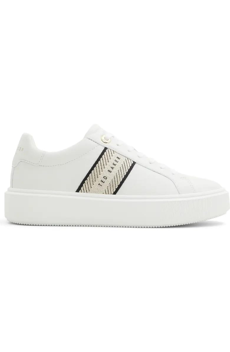 Ted Baker Women's White Leather Lornie Platform Sneakers