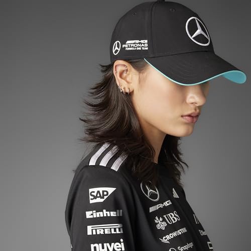 Image of adidas Unisex Polyester|Mercedes - AMG Petronas Formula ONE Team Driver Cap |ADI-86