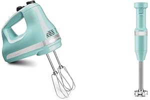 KitchenAid Ultra Power 5 Speed Hand Mixer and Variable Speed Corded Hand Blender