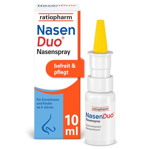 NasenDuo Nasenspray: Zuverlässige Hilfe gegen Schnupfen und verstopfte Nasen - abschwellendes und pflegendes Nasenspray 10 ml