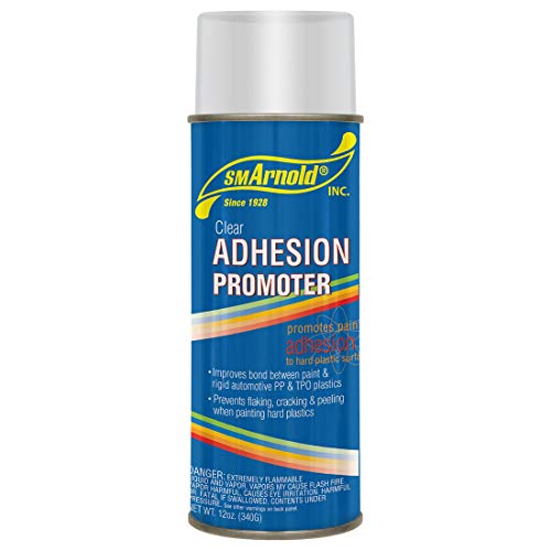 SM Arnold 66-001 Clear Adhesion Promoter for Automotive Plastics - 12 Oz. High-Performance Spray Can, Pre-Paint Primer for Enhanced Paint Bonding, Essential for Auto Body Work and Refinishing Projects