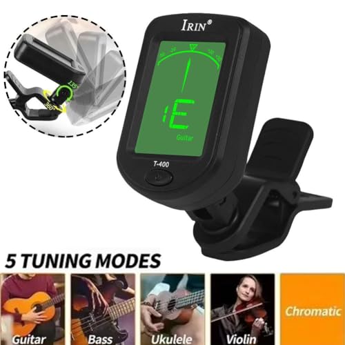 RJSQAQE Accordeur de Guitare électronique à Clip pour Les Instruments, pour Guitare Basse, ukulélé, électronique Violon, Mandoline, T Banjo, Guitare X2v6 - Les Beatles, Paul McCartney, John Lennon, RIngo Starr, George Harrison RJSQAQE Accordeur de Guitare électronique à Clip pour Les Instruments, pour Guitare Basse, ukulélé, électronique Violon, Mandoline, T Banjo, Guitare X2v6 – Image 5