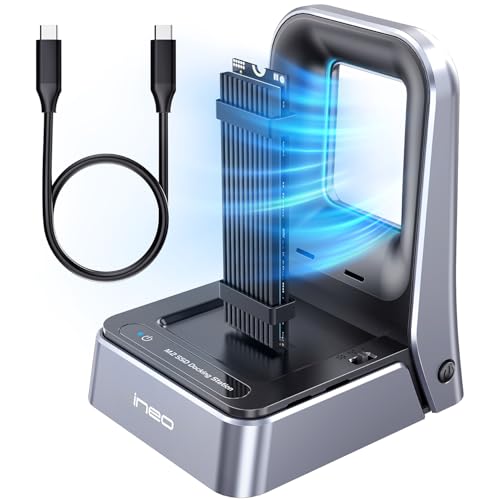 Base para SSD M.2 NVMe y SATA USB-C 20Gbps ineo miniatura 1