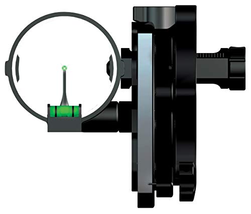 TRUGLO RANGE-ROVER Series Single-Pin Moving Bow Sight, Black, Right-Handed, .019" Pin, Toolless Micro-Adjustable Windage